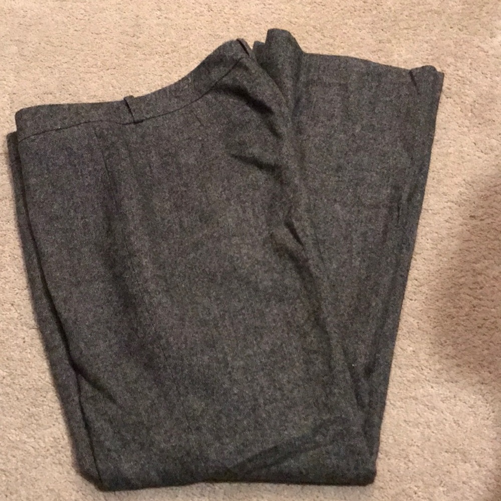 Loft Marisa fit lined wool grey dress pants